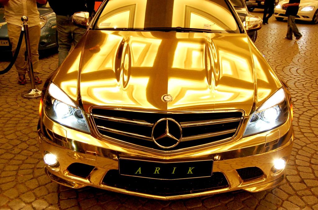 Dubai's Gold Mercedes C63 AMG