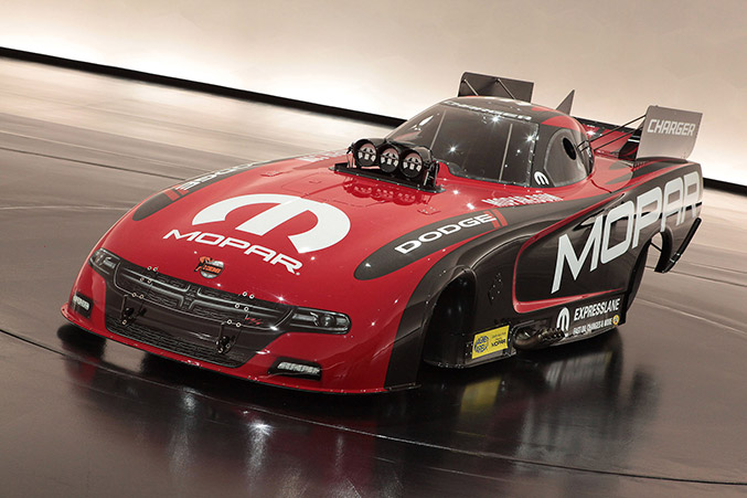 2015 Mopar Dodge Charger R/T Drag Racing Vehicle Front Angle