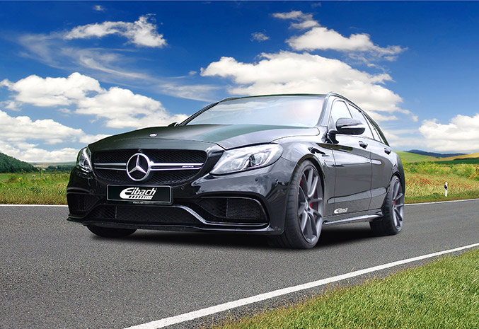 2016 Eibach Mercedes-Benz C63 AMG Front Angle