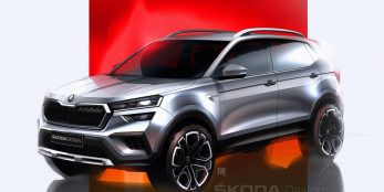 thumbnail SKODA Kushaq: Design sketches offer a preview of the new SUV for the Indian market