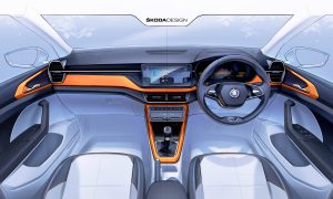 thumbnail Interior sketch offers first preview of the SKODA Kushaq