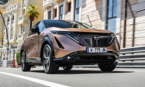 thumbnail All-electric Nissan Ariya takes to the famous Monaco street circuit for its public driving debut