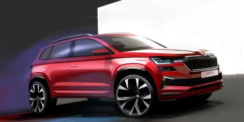 thumbnail First sketches preview the updated ŠKODA Karoq