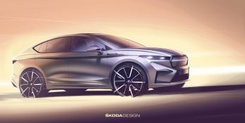 thumbnail Design sketches offer a first glimpse of the new ŠKODA ENYAQ COUPÉ iV