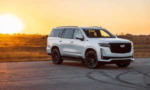 thumbnail Hennessey Debuts 650 Horsepower Supercharged Upgrade for 2023 Cadillac Escalade