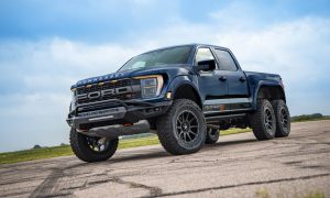 thumbnail Hennessey transforms Ford Raptor R into fierce 700-hp V8-powered ‘VelociRaptoR 6×6’